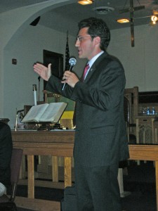 Democratic Candidate for Mayor, Josh Cohen addresses ADCC and the public after being selected to run.