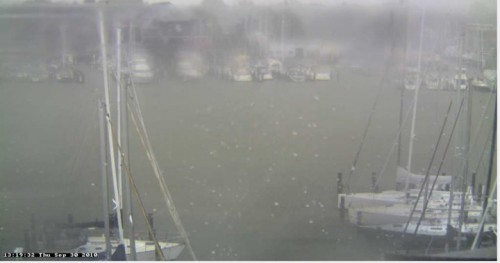 Annapolis Harbor flooding Tropical Storn Nicole