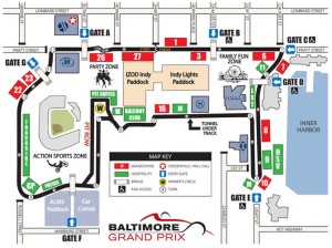Baltimore Grand Prix Route map