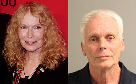 Actress Mia Farrow (L, image courtesy Wikipedia) and John Charles Villers-Farrow (R, image courtesy Anne Arundel County Police)