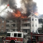 3-Alarm fire damages Odenton apartment building