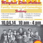 MD State Archives Family History Festival this weekend (FREE)