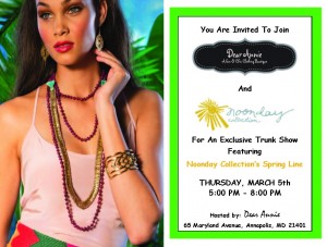 Noonday Trunk Show Flyer 2