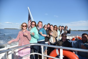 Guests aboard Lady Sarah cruising to St. Michaels. Photos by Sabrina Raymond.