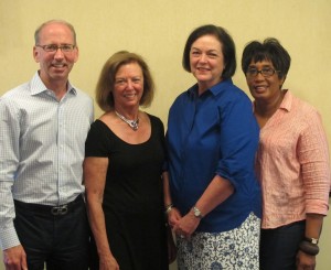 (from left to right): Chip DiPaula, Ellen Libby, Susan Walker, Cheryl Miller. Photo : Lynn McReynolds.  