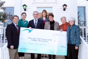 Participating in accepting the National Council of Jewish Women’s donation to the Margaret Libson Memorial Scholarship at Anne Arundel Community College are, from left, Vollie Melson, executive director, AACC Foundation; Jenny Crawford, major gifts officer, AACC Foundation; Robert Libson, son of Margaret Libson; Holly Cole, donor relations and scholarship specialist, AACC Foundation; Nancy Libson, daughter of Margaret Libson; Carol Ann Hecht, president of National Council of Jewish Women, Annapolis; Leslie Gradet, scholarship liaison for National Council of Jewish Women, Annapolis.