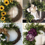 Make-Your-Own Boxwood and Grapevine Spring Wreath
