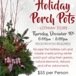Greenstreet Holiday Porch Pot Workshop