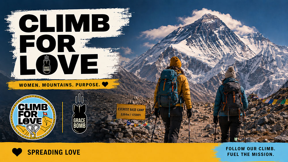 Bonus Podcast: Climb for Love Takes on Everest Base Camp for Grace Bomb