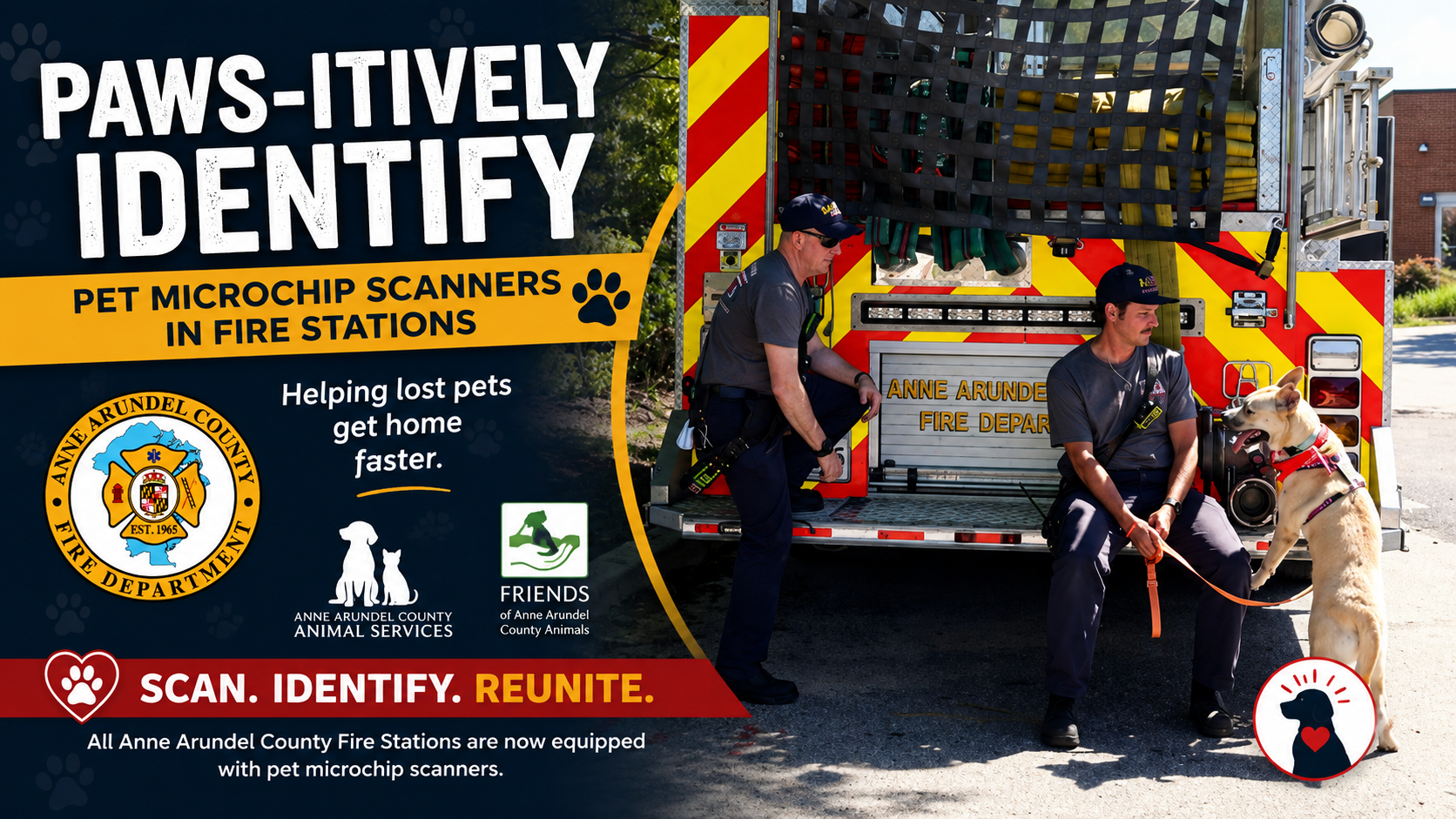 Anne Arundel County Fire Stations Now Equipped With Pet Microchip Scanners